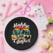 Assiettes En Carton cool Happy Camper (Fête)