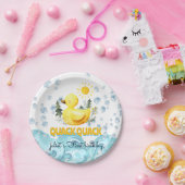 Assiettes En Carton Cool jaune 1er canard en caoutchouc invitations d' (Fête)