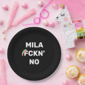 Assiettes En Carton Cool MILANO - Mila Fckn Non avec drapeau (Fête)