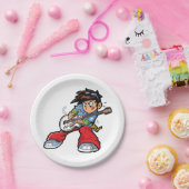 Assiettes En Carton Cool Rock Star Guitariste Fun Musicien (Fête)