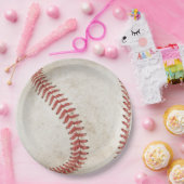 Assiettes En Carton Cool rustique baseball Équipe Sport Moderne (Fête)