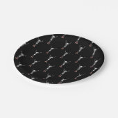 Assiettes En Carton Cool Skeleton Motif Halloween (Angle)