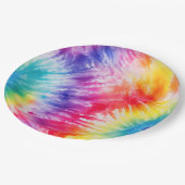 Assiettes En Carton Cool Tie Dye Sun Burst (Angle)