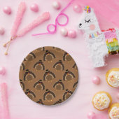 Assiettes En Carton Cool Turquie Thanksgiving fun brown motif (Fête)