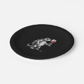 Assiettes En Carton cool turtle drinking red wine art print_1 (2) (Angle)