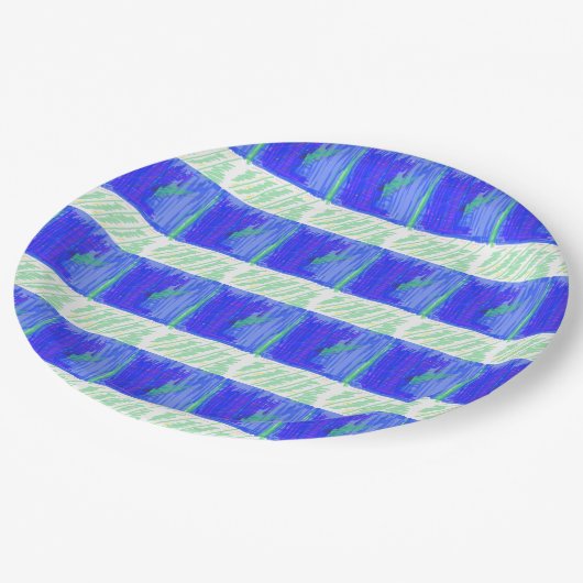 Assiettes En Carton Coolest Nautical Abstract  (Angle)