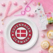 Assiettes En Carton Copenhague Danemark (Fête)