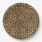 Assiettes En Carton Copie de guépard (Devant)