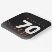 Assiettes En Carton Copper Girly 70 et Sassy (Angulaire)