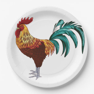 ASSIETTES EN CARTON COQ