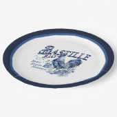 Assiettes En Carton Coq du 14 juillet (Angle)
