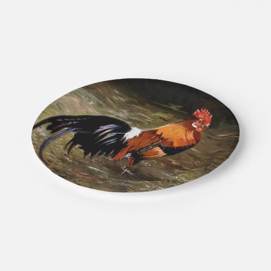 Assiettes En Carton Coq/Gaulois/Rooster (Angle)