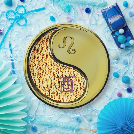 Assiettes En Carton Coq Leo & Metal (Fête)