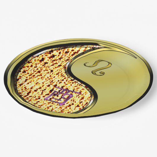 Assiettes En Carton Coq Leo & Metal (Angle)