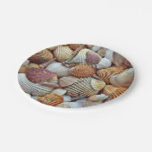 Assiettes En Carton Coques de mer (Angle)