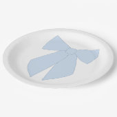 Assiettes En Carton Coquette à mât bleu (Angle)