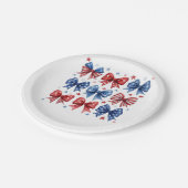 Assiettes En Carton Coquette American Flag Coquette Bow 4 juillet (Angle)