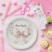 Assiettes En Carton Coquette Bow (Fête)