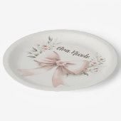 Assiettes En Carton Coquette Bow (Angle)