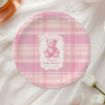 Assiettes En Carton Coquette En vichy Baby shower d'ours en peluche fr<br><div class="desc">Le Pink Bow En vichy French Teddy Bear Baby shower Plaques en papier sont un ajout adorable et élégant à votre vaisselle de baby shower, parfaitement mélangeant fonctionnalité pratique et style. Dotés d'un charmant ours en peluche d'inspiration française orné d'un arc rose et dressé contre un motif en vichy classique,...</div>