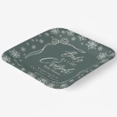 Assiettes En Carton Coquette hiver vert bébé il fait froid (Angulaire)