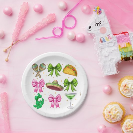 Assiettes En Carton Coquette Mardi Gras Bow Fleur De Lis Masque Matièr (Fête)