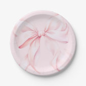 Assiettes En Carton Coquette Pink Bow Paper Napkin (Devant)