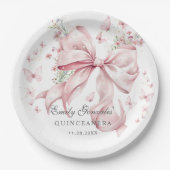 Assiettes En Carton Coquette Quinceañera (Devant)