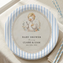 Coquette Silly Goose Bleu Clair Rayé Bébé Garçon
