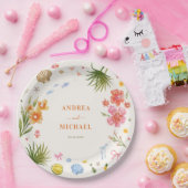 Assiettes En Carton Coquette Tropicale Coquillages Bows Palm Tree Mari (Fête)