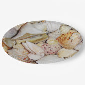 Assiettes En Carton Coquillages (Angle)