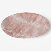 Assiettes En Carton Coquille blanche rose pâle (Angle)