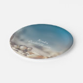 Assiettes En Carton Coquilles de plage et bijoux en perle Fête des mar (Angle)