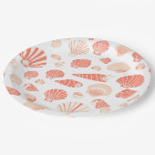 Assiettes En Carton Coquilles | Plage de l'océan (Angle)