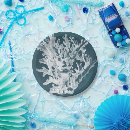 Assiettes En Carton Corail azur I (Fête)