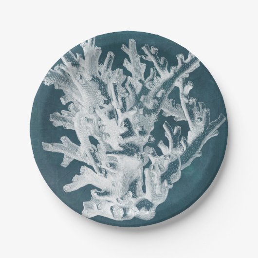 Assiettes En Carton Corail azur I (Devant)