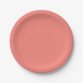 Assiettes En Carton Corail rose (Devant)