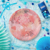 Assiettes En Carton Corail rougissant (Fête)