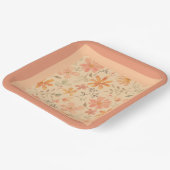 Assiettes En Carton Coral rose doré mélange et match (Angulaire)