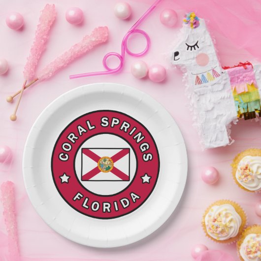 Assiettes En Carton Coral Springs Floride (Fête)