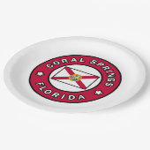 Assiettes En Carton Coral Springs Floride (Angle)