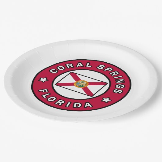 Assiettes En Carton Coral Springs Floride (Angle)