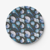 Assiettes En Carton Coraux avec Motif de coquillages (Devant)