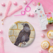 Assiettes En Carton Corbeau (Fête)