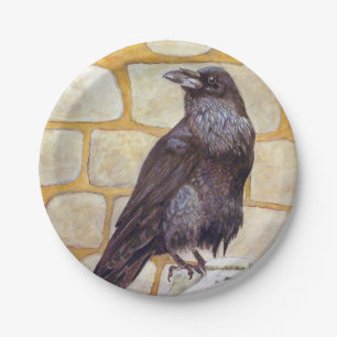 Assiettes En Carton Corbeau