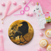 Assiettes En Carton Corbeau et moisson chute de lune (Fête)