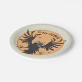 Assiettes En Carton Corbeau vieux fou (Angle)