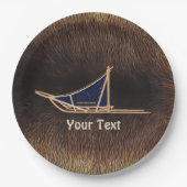 Assiettes En Carton Corbeille de chiens de l'Alaska (Devant)