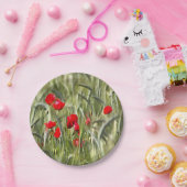 Assiettes En Carton Corn Poppies (Fête)