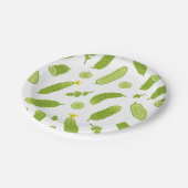 Assiettes En Carton cornichon concombre végétalien végétarien végétari (Angle)